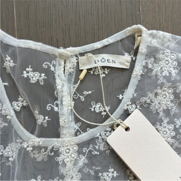 Doen Adalise Sea Salt White Lace Sheer
Maxi Dress XS NWT - Picture 6 of 9